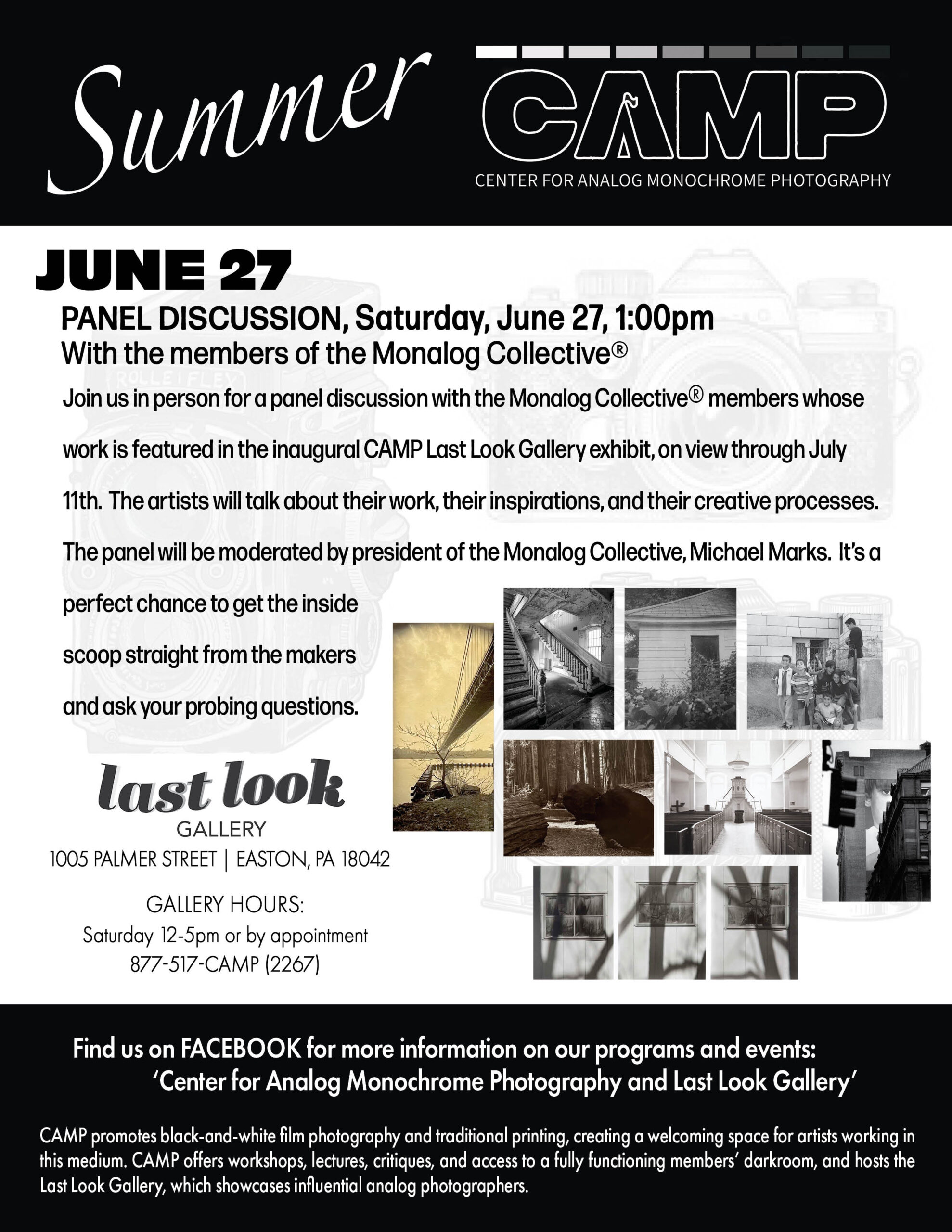 June 27th Monalog Panel Discussion at CAMP’s Last Look Gallery