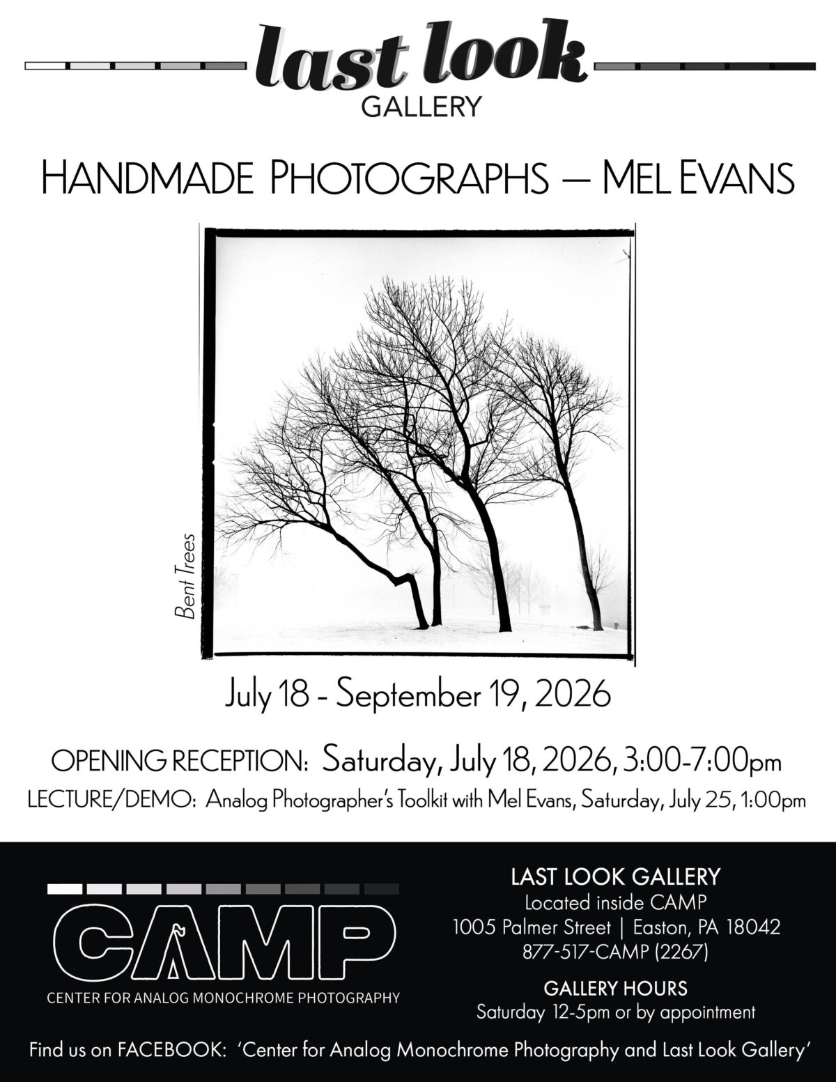 Mel Evans’ Exhibit and Lecture/Demo at CAMP’s Last Look Gallery
