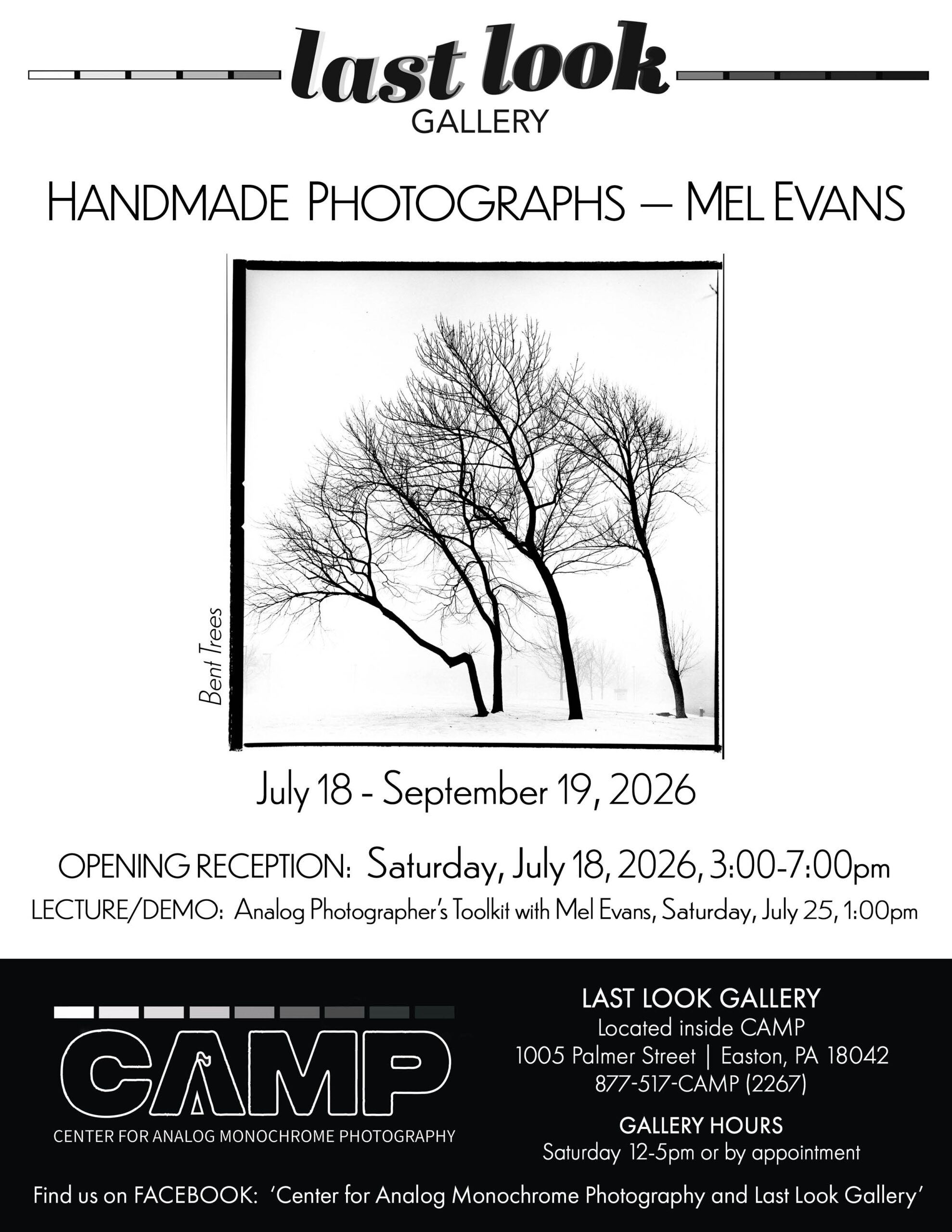 Mel Evans’ Exhibit and Lecture/Demo at CAMP’s Last Look Gallery